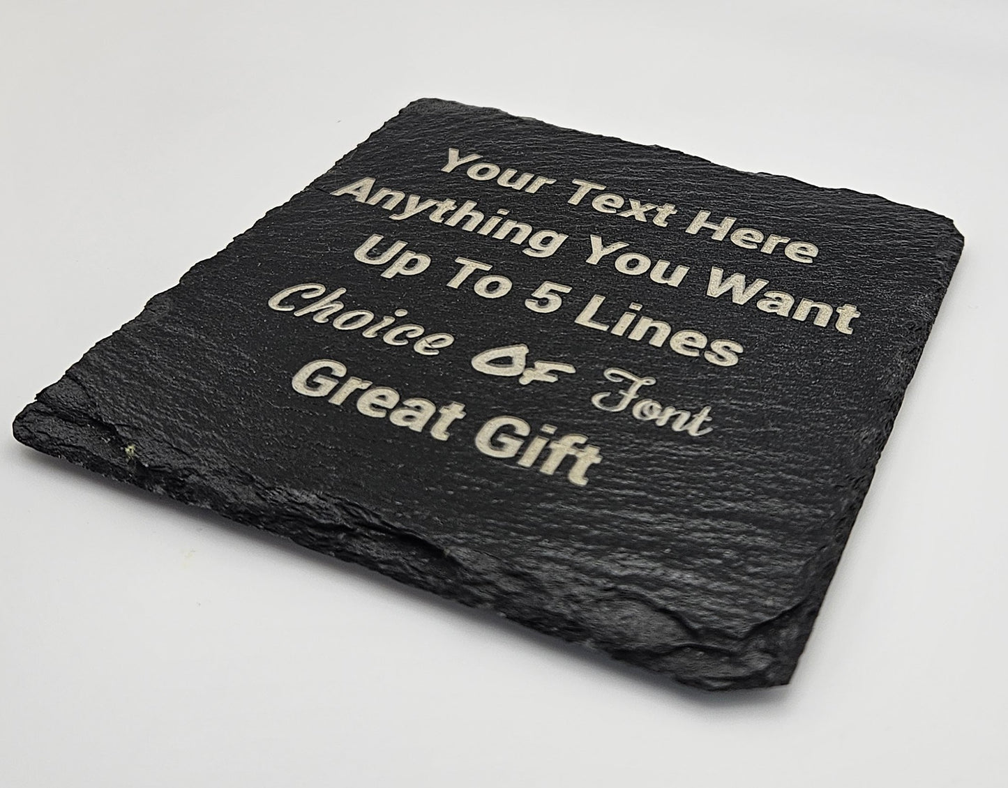 Square slate coaster