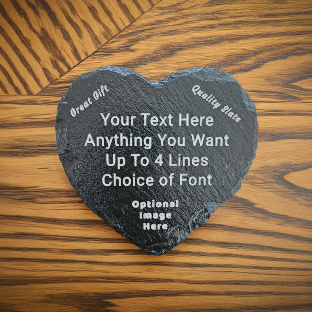 Personalised Heart Shaped Coaster