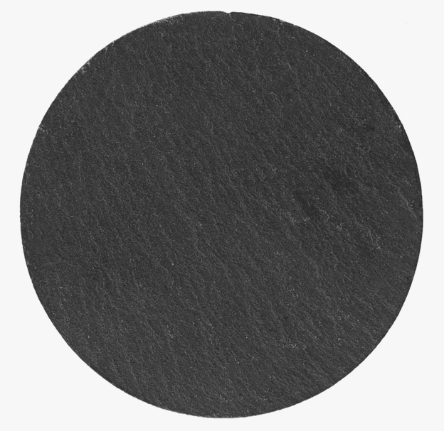 Round Slate Coaster Smooth Cut- Your Own Text
