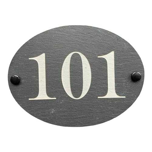 Oval Slate House Sign