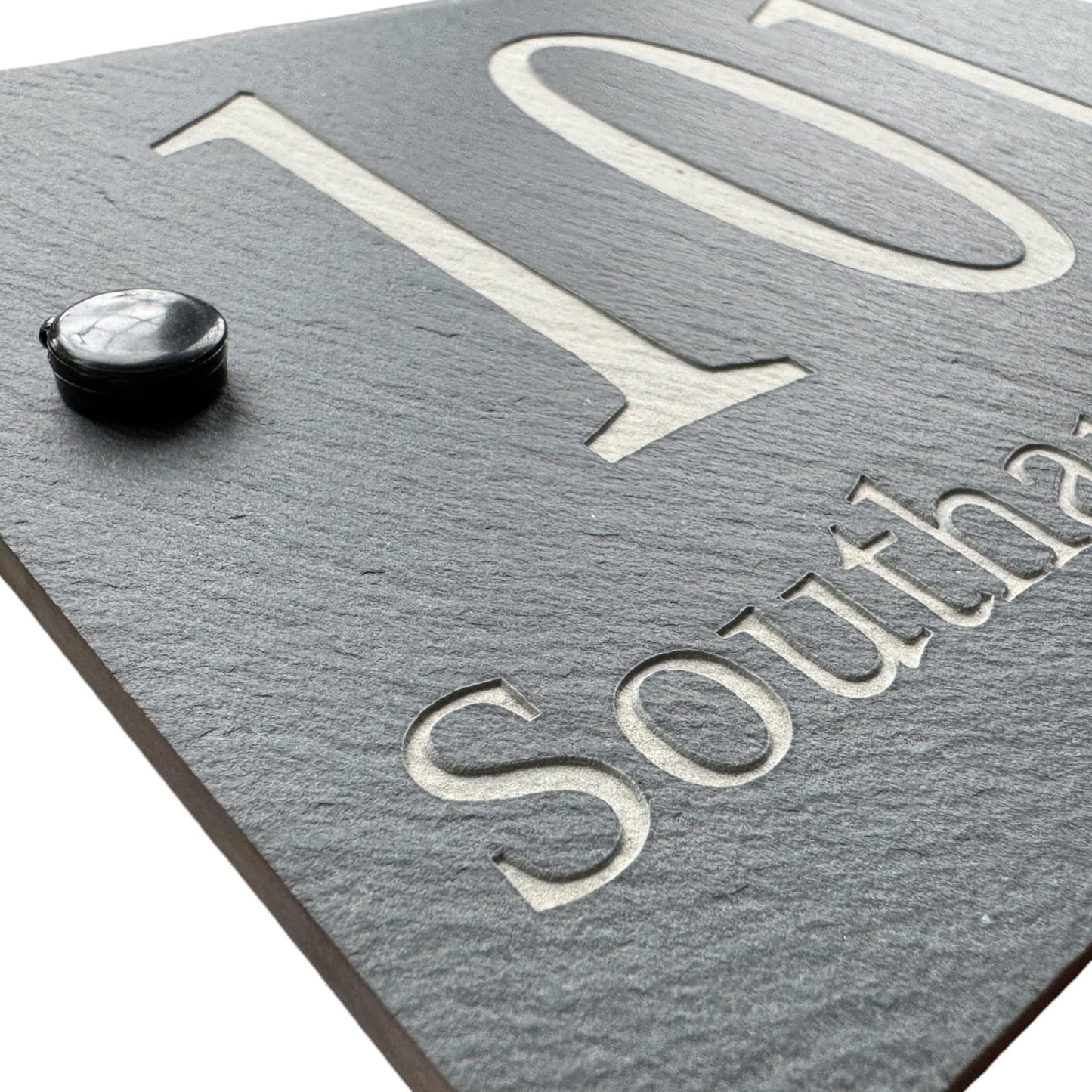 Personalised Rectangle Slate Sign with your own text 200x150mm Deep engraved…